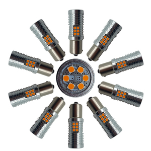 Feux de signalisation LED ADT Auto Lighting 1500lms sans erreur 30W 1156 Bau15s 7440 Py21w Canbus ambre sans scintillement 3030smd - Product Image 6