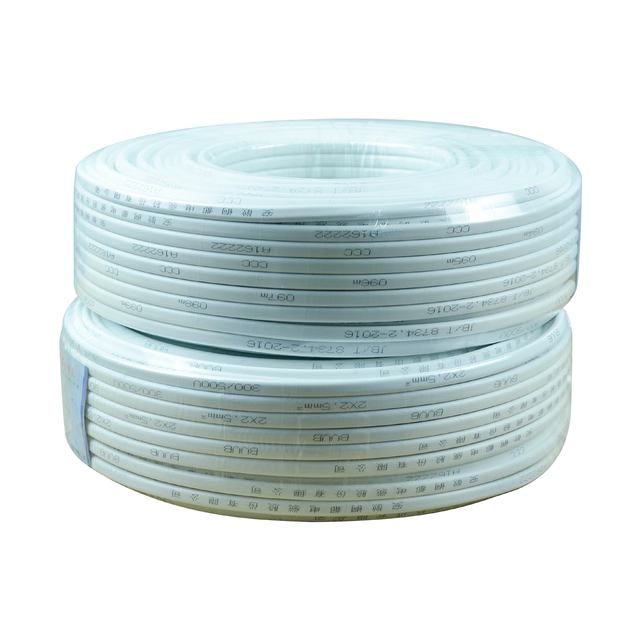 UL CE Certified RVVB Flexible Flat PVC Sheathed Cable 2 Core Copper Home Appliance Power Wire 300V Factory Direct Supply