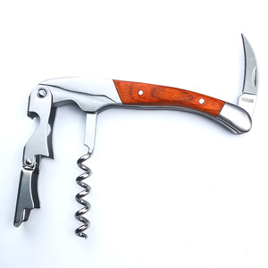 Chuyên nghiệp kép bản lề điểm tựa rượu vang bồi bàn corkscrew tất cả trong một công cụ thép không gỉ tùy chỉnh lanhex coravin tương thích - Product Image 4