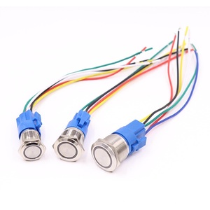 Câble de Bouton de Commutation Personnalisé, Faisceau de Câblage en Plastique PVC/PTFE pour Électronique et Ordinateurs, Injection de Fil - Product Image 1