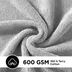 EU Stock 100% Woven Cotton Bath <b>Towel</b> | 500-600 GSM | Cloud-Soft & Absorbent | Pure White 70x140cm for Hotel Use - Product Image 5