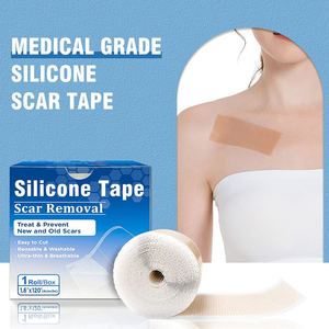 카부 울트라 씬 통기성 흉터 제거 편안하고 통증 없는 재사용 가능 세척 가능 부드러운 흉터 시트 실리콘 테이프 상처 패치 - Product Image 3