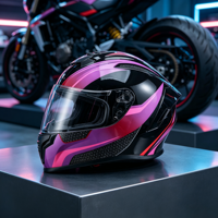 Casque de moto intégral personnalisé certifié ECE en ABS, à libération rapide, léger, unisexe, toutes saisons, directement de l'usine