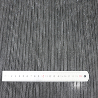 Lot Stock 60% Polyester 40% Mtl Léger Et Confortable Fil De Soie Argent Noir Crêpe Coréen Tissu Pour Pantalon Et Vêtement