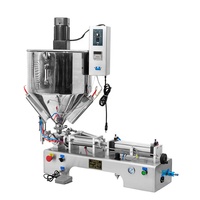 Nouvelle machine de remplissage de pâte de type mélangeur 100-1000 ml, machine de remplissage et de mélange colloïdal à tête unique avec chauffage