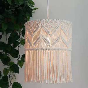 2025 Nueva lámpara <span class=keywords><strong>de</strong></span> <span class=keywords><strong>macramé</strong></span> grande personalizada, decoraciones <span class=keywords><strong>de</strong></span> hojas, decoración para el hogar, tapices, lámpara <span class=keywords><strong>de</strong></span> arte colgante - Product Image 4