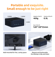 Mini PC AMD Ryzen 7 7735HS 7840HS 8745HS 2* DDR5 32 Go NVMe Double LAN 2.5G 2* HDMI DP WiFi6 BT5.2 4K Quatre Écrans PC de Jeu IA