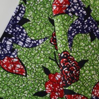 Kain Cetak Stretch Jacquard Wax Afrika 115cm Kain Batik Pakaian Afrika Katun Murni Poliester Turban Grosir