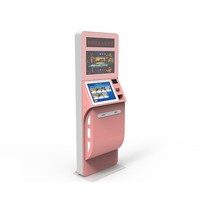 Kiosque d'enregistrement en libre-service personnalisé pour hôtel, avec paiements par espèces et NFC POS, reconnaissance faciale et SDK activé