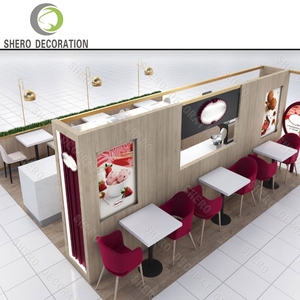 Mostrador Portátil Moderno para Cafetería, Bar de Jugos, Heladería, Quiosco, Muebles y Diseño para Tienda de Té de Burbujas - Product Image 6