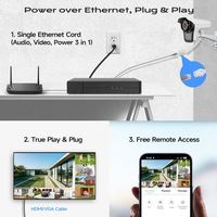 Caméra IP Bullet POE 4MP avec audio bidirectionnel et comptage des personnes, résistante aux intempéries IP67