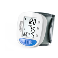 Tensiomètre numérique électrique de bras et de poignet certifié CE, haute qualité, automatique, portable, 60 mémoires, méthode oscillométrique