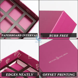 Fsc Pass Certificación Papel Embalaje exterior Alimentos Donut Macaron Embalaje Cajón Caja con insertos de intervalo de cartón - Product Image 4