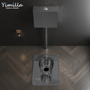 304 thép không gỉ ngồi xổm nhà vệ sinh bồn tiểu Nhà Tù công cộng tầng xả nước tiểu cho thanh KTV với tường treo bể nước - Product Image 4