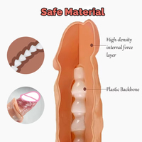 Dildos réalistes doux et volumineux pour femmes, masturbation vaginale, peau réaliste, prépuce coulissant, grand pénis, jouets sexuels, articles pour adultes