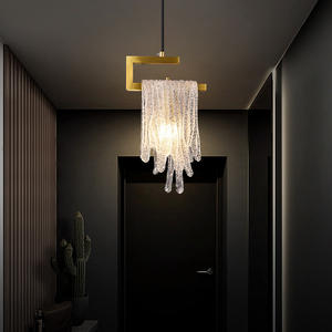 Lámpara Colgante Moderna de Cristal con Cascada de 1 Luz para Dormitorio <span class=keywords><strong>y</strong></span> Sala de Estar - Product Image 2