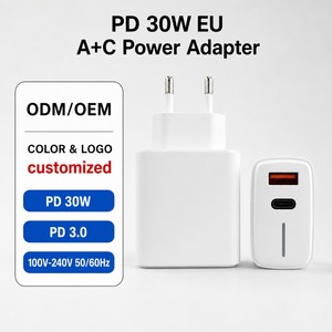 Adaptador de Corriente Multipuerto Tipo C de 30W PD de Alta Velocidad para Portátiles, Teléfonos Celulares, Smartphones y Dispositivos - Product Image 1