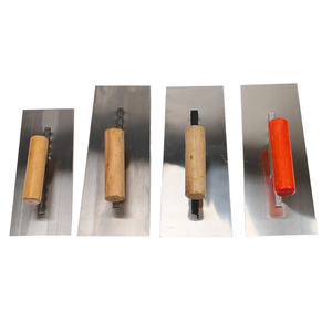 Pannello di intonacatura con manico in legno per intonacare la costruzione di piastrelle coltello per intonacare piccolo raschietto per fango in acciaio inossidabile lama a spinta - Product Image 5