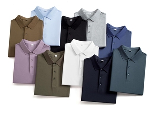 เสื้อโปโลผ้าฝ้ายโพลีเอสเตอร์ผ้าสแปนเด็กซ์แห้งเร็วเสื้อกอล์ฟสำหรับผู้ชายปักโลโก้ได้ตามต้องการ - Product Image 3