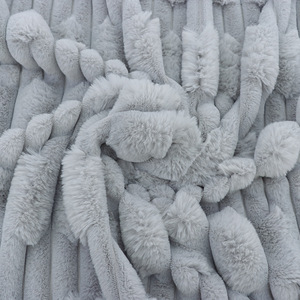 Good Quality Bamboo Cut-Pile Short Pile Solid Color <strong>Faux</strong> Rabbit <strong>Fur</strong> <strong>Fabric</strong> for Garment and Blanket - Product Image 2