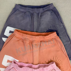 Short baggy personnalisé d'été De Hombre Short de créateur avec impression bouffante Sweat 100% coton délavé à l'acide pour hommes - Product Image 2