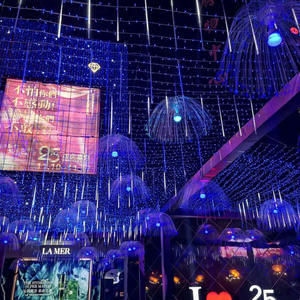 Tube LED PVC double face en gros, design pluie de météores, lumière décorative extérieure étanche, lumière de plafond pour boîte de nuit en forme de glaçon - Product Image 4