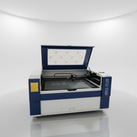 Machine de gravure laser CO2 1390 avec suivi des bords, refroidissement par eau, haute rigidité pour acrylique, bois, papier, caoutchouc, MDF avec support LAS