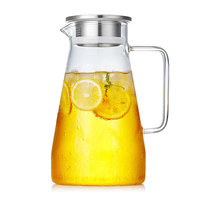 Vente en gros de carafe en borosilicate résistant à la chaleur et au froid pour bar, maison, restaurant et hôtel