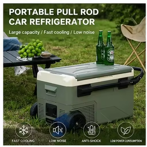 Nevera Portátil Multifuncional con Ruedas y Asa Extensible, Caja Refrigeradora Eléctrica para Picnic Familiar, Viajes por Carretera y Fiestas en la Playa - Product Image 6