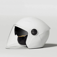 Casque de vélo ABS demi-face certifié DOT, unisexe adulte, coupe-vent, chaud, ventilé, avec verres réglables, casque de sécurité protecteur