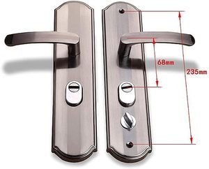 Nhôm hợp kim cửa xử lý phổ an ninh cửa xử lý cặp khóa dày bảng điều khiển xử lý Cửa Khóa hộ gia đình phần cứng - Product Image 5