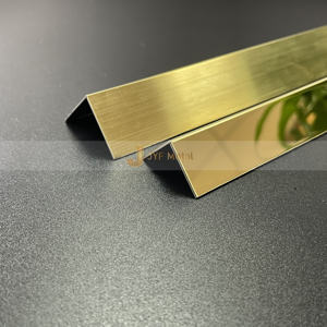 LL145 Customized Modern L-Shape Stainless Steel <b>Metal</b> Trim <b>Strip</b> Multi-Functional Corner Trim for Interior Wall Apartments - Product Image 6