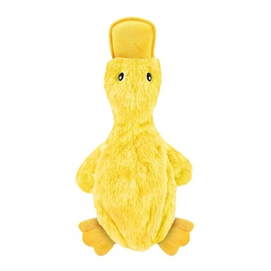 Cane giocattolo cingolo carino senza ripieno anatra con morbido <span class=keywords><strong>Squeaker</strong></span>, divertente per cuccioli al coperto - Product Image 4