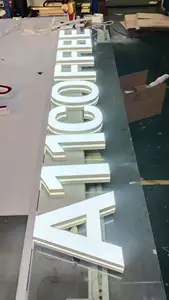 Logo lumineux en acrylique personnalisé Lettre de canal de module LED 12V Enseigne de lettre de suivi RVB à contenu personnalisé 3d pour magasin de bar d'affaires