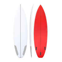 Planche de Surf Shortboard 6 Pieds en Mousse EPS, Tissu de Fibre de Verre et Résine Époxy pour Adultes, Idéale pour l'Été et la Plage