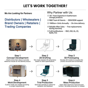 Boîtier de remontoir de <span class=keywords><strong>montre</strong></span> unique à LED avec design en bois foncé sensible à la lumière Nouveau boîtier de <span class=keywords><strong>montre</strong></span> en MDF automatique breveté - Product Image 4