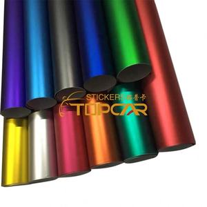 غير لامع كروم معدني أرجواني متعدد الألوان سيارة التفاف أسود غير لامع PVC سيارة فيلم تصنيع - Product Image 6