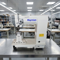 Machine à coudre à double aiguille de type colonne Raynian-9920, idéale pour la couture des empeignes de chaussures et des sacs en cuir. Fabriqué en Chine.