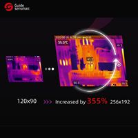 Cámara Termográfica de Bolsillo Guide Sensmart PF210, Cámara Termográfica Portátil para HVAC