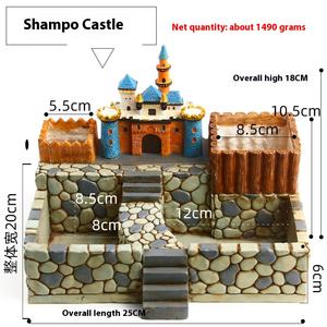 Micropaisaje creativo <span class=keywords><strong>de</strong></span> estilo europeo, planta suculenta, casa en maceta, molino <span class=keywords><strong>de</strong></span> viento, casa, <span class=keywords><strong>castillo</strong></span>, maceta, adornos <span class=keywords><strong>de</strong></span> resina - Product Image 2