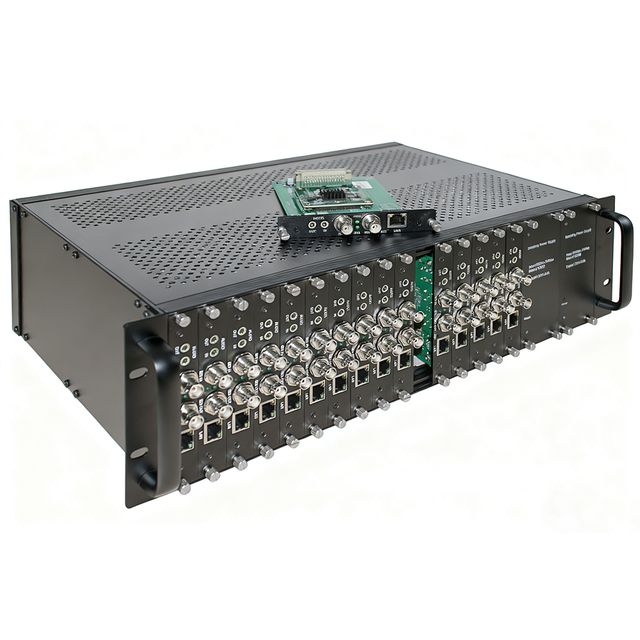 3U Rackmount 4/8/12/16 Channels HDM1/SDI/VGA Video Encoder and Decoder
