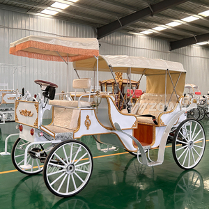 Chariot de luxe électrique et à chevaux de style royal victorien pour le tourisme, les parcs équestres et les attractions - Product Image 4