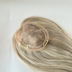 Perruques pour femmes 5.5*6.5 Mono, cheveux naturels, pour cheveux clairsemés, toupet féminin, couleur naturelle, densité 130% # 9/613 - Product Image 1
