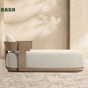 Açık Hava Otel Salonu Şezlongu Havuz Kenarı Şezlong Ahşap Alüminyum Güneşlenme Koltuğu Yüzme Havuzu Sandalyesi Tik Ağacı Plaj Şezlongu - Product Image 4
