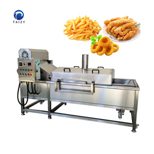 Friteuse industrielle continue pour nuggets <span class=keywords><strong>de</strong></span> poulet, chips <span class=keywords><strong>de</strong></span> pommes <span class=keywords><strong>de</strong></span> <span class=keywords><strong>terre</strong></span>, frites, chips <span class=keywords><strong>de</strong></span> banane plantain, anneaux d'oignon, cacahuètes, cacahuètes grillées - Product Image 1