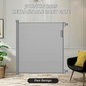 2025 personnalisé Portable rétractable sécurité porte intérieur bébé porte avec maille en plastique matériel <span class=keywords><strong>escalier</strong></span> sécurité ensemble - Product Image 2