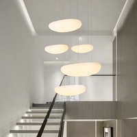 Style nordique personnalité créativité lustre intérieur décoration crème nuage chambre escaliers à la mode plafond pendentif lumières