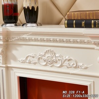 Moderne décoration intérieure poêle à granulés bois de cheminée insert électrique cheminée manteaux 328 F1-A