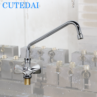 Top Line 12 pouces en laiton tableau de travail robinet propagation pivotant poignet poignée pont monté robinet pour cuisine salle de bain lavabo