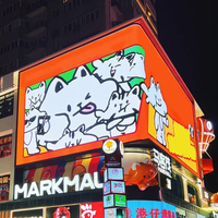 Layar LED Video Wall Luar Ruangan dengan Refresh Rate Tinggi Khusus untuk Iklan, Pantalla Led Exterior, LED Video Wall, LED Billboard